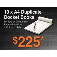 A4 Carbonless Duplicate Books 