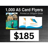 1,000 x A5 Card Flyers
