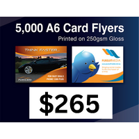 5,000 x A6 Card Flyers