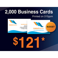 2,000 x Business Cards - 310gsm