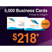 5,000 x Business Cards - 310gsm