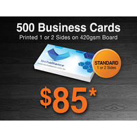 500 x Business Cards - 420gsm