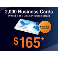 2,000 x Business Cards - 420gsm