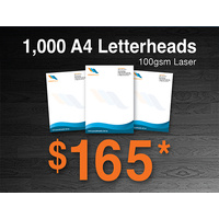 1,000 x A4 Letterheads