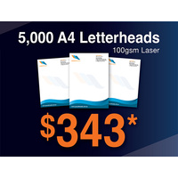 5,000 x A4 Letterheads