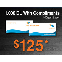 1,000 x DL With Compliment Slips