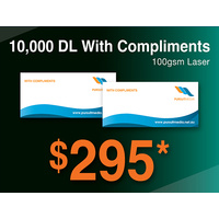 10,000 x DL With Compliment Slips