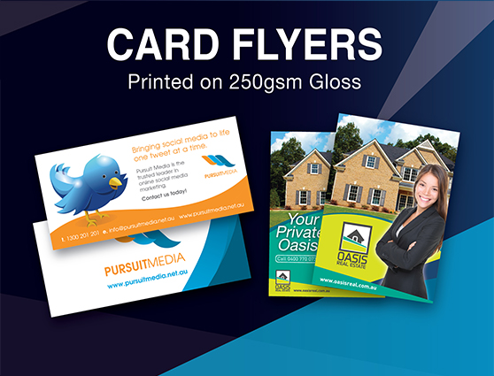 Card Flyers - 250gsm gloss board